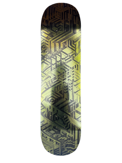 EYE SEE SINE GOLD SKATEBOARD DECK III