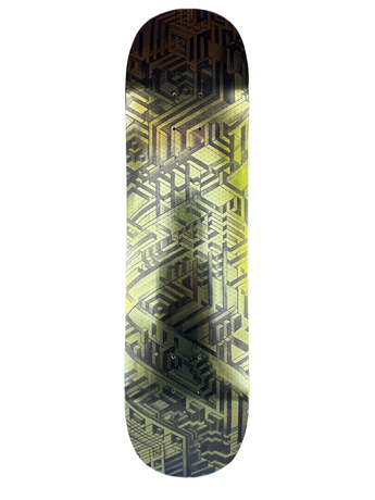 EYE SEE SINE GOLD SKATEBOARD DECK III