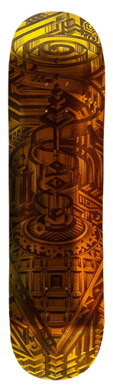 EYE SEE SINE GOLD SKATEBOARD DECK I