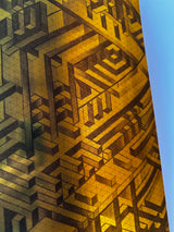 EYE SEE SINE GOLD SKATEBOARD DECK III