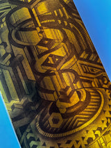 EYE SEE SINE GOLD SKATEBOARD DECK I