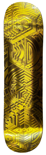 EYE SEE SINE GOLD SKATEBOARD DECK II