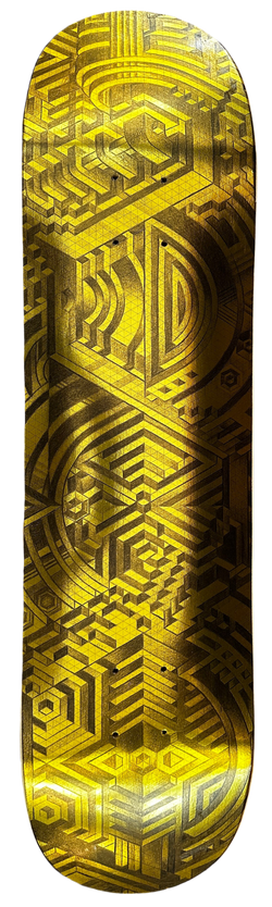 EYE SEE SINE GOLD SKATEBOARD DECK II