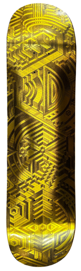 EYE SEE SINE GOLD SKATEBOARD DECK II