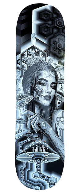 TRYPTAMINE QUEEN II SKATEBOARD DECK