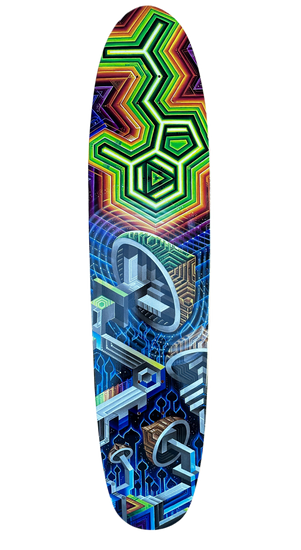 ENSIS OF CUBE LONGBOARD SKATE DECK
