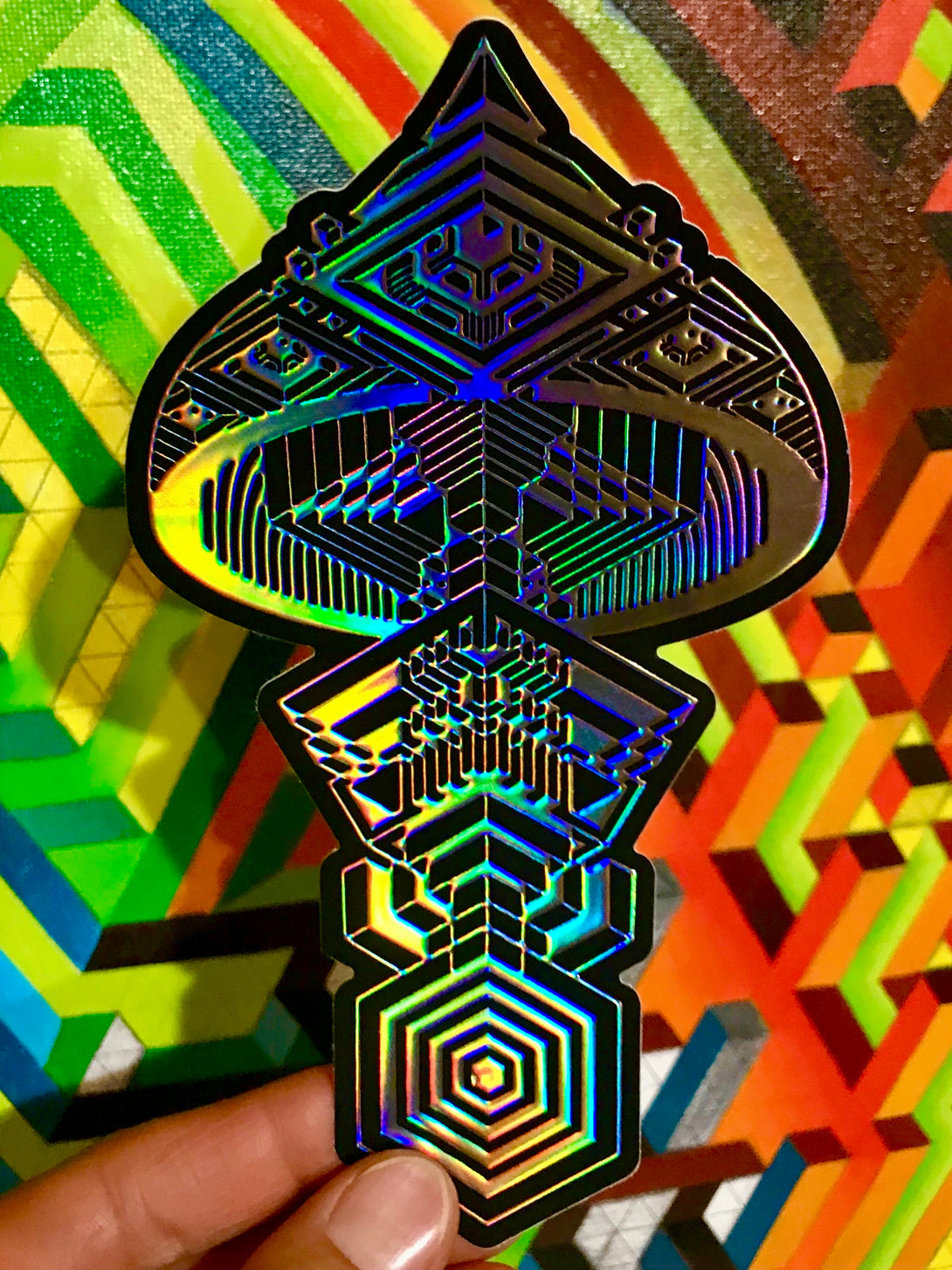 HOLOGRAPHIC ISO TEACHER STICKER