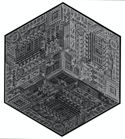 PYTHAGOREAN CUBE STICKER