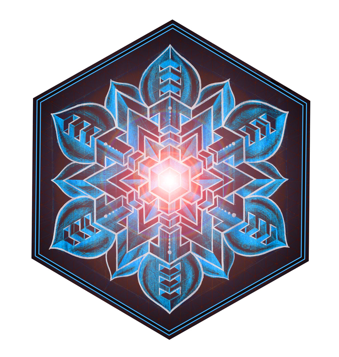 BLUEBERRY SNOWFLAKE STICKER