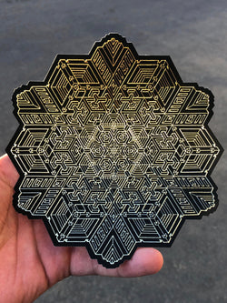 DIVINE CIRCUIT GOLD FOIL STICKER