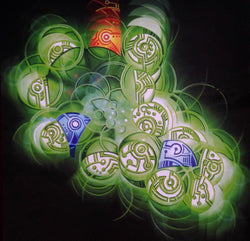 N, N-DMT MOLECULE SIGNED PRINT