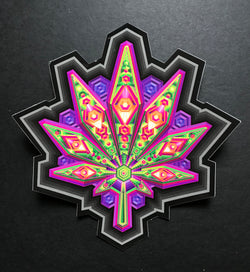ISO CRYSTAL LEAF STICKER