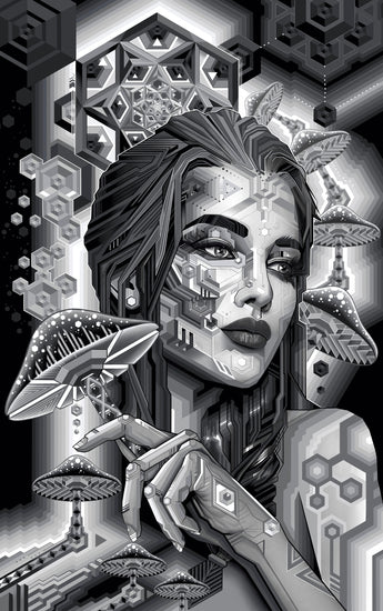 TRYPTAMINE QUEEN II LIMITED EDITION SIGNED PRINT