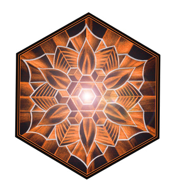 TANGERINE SNOWFLAKE STICKER