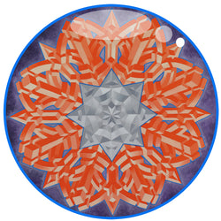 ORANGE SNOWFLAKE STICKER