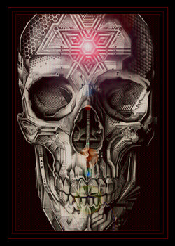 2C-B BLACK SKULL LIMITED EDITION SIGNED PRINT